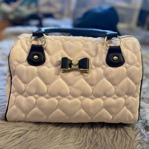 Betsey Johnson Heart Quilted Handbag